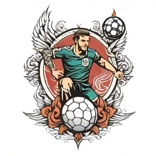 handball inspired tattoo tattoo design idea