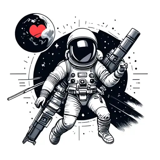I love space, astronauts, geometric shapes, Tennessee, Greek mythology  tattoo design idea