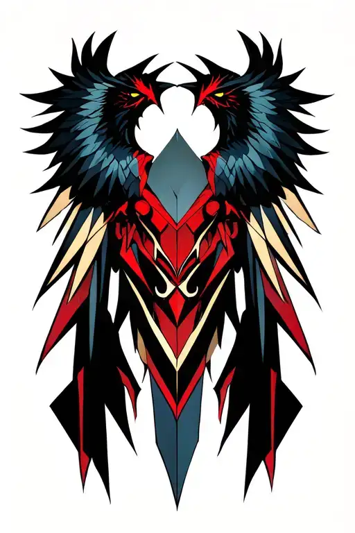 the morrigan tattoo design idea