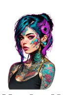 cyberpunk 2077 Cyberware implants tattoo design idea