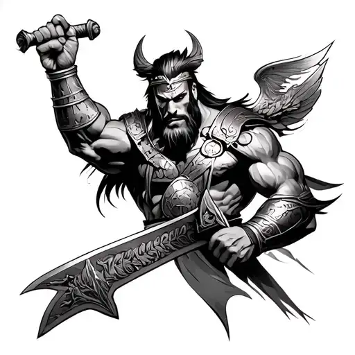 Leon gladiator tattoo design idea