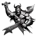 Leon gladiator tattoo design idea