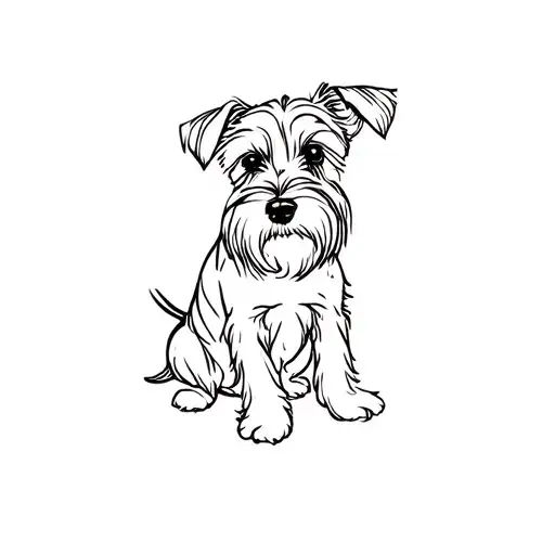 Miniature Schnauzer tattoo design idea