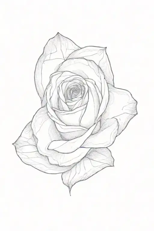 a purple rose tattoo design idea