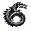 Aztec Serpent tattoo design idea