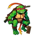 tmnt 1987 cartoon tattoo design idea