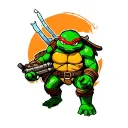 tmnt 1987 cartoon tattoo design idea