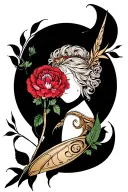 mother Sagittarius carnation tattoo design idea