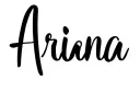 "Ariana" tattoo design idea