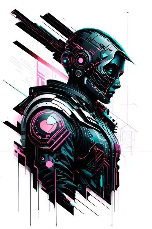 Cyberpunk 2077 Cyberware tattoo design idea