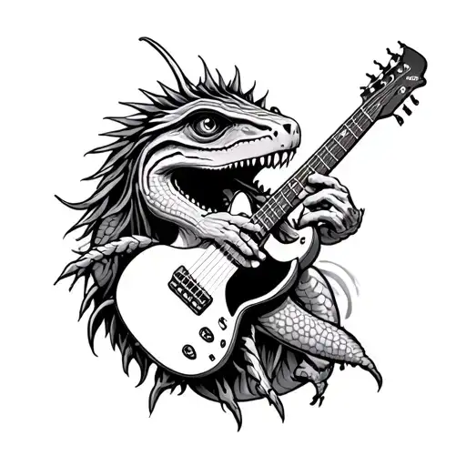 a tattoo based on the song Deadstick by King Gizzard and the Lizard Wizard  tattoo design idea