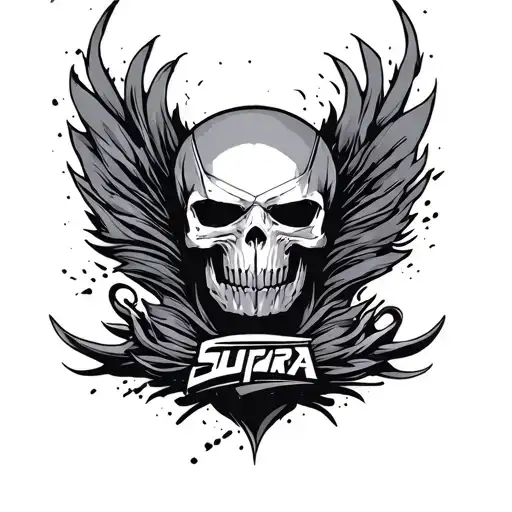 full sleeve gear Supra tattoo design idea