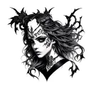 Lilith Diablo 4 tattoo design idea