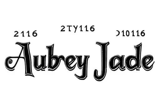 "Aubrey Jade
21 0116" tattoo design idea