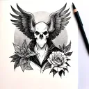 Job Bible tattoo design idea