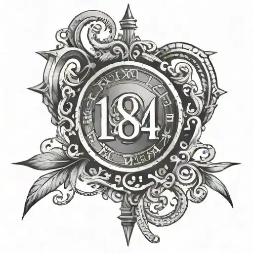 1984 Roman Numerals tattoo design idea