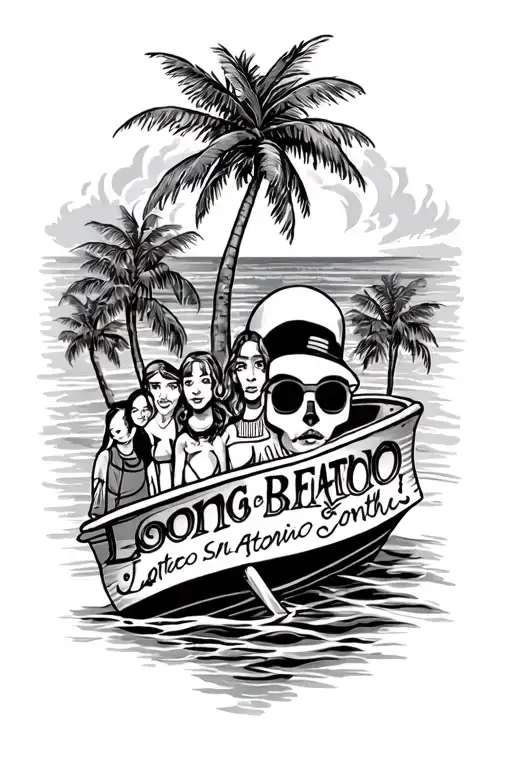 Long Beach, San Antonio, piceses, family tattoo design idea