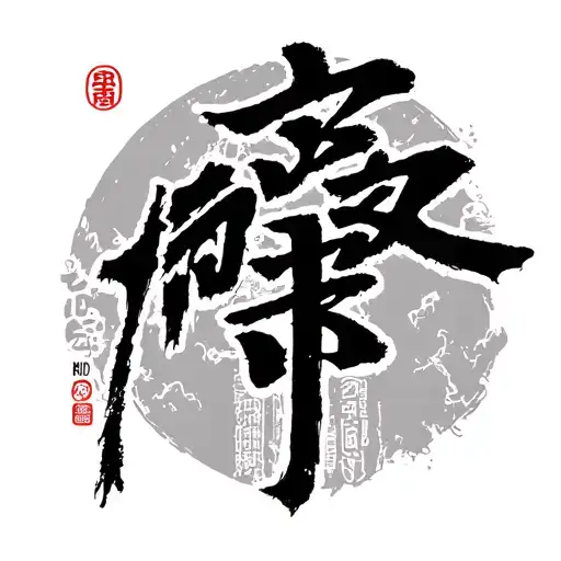 japanese Akira text tattoo design idea