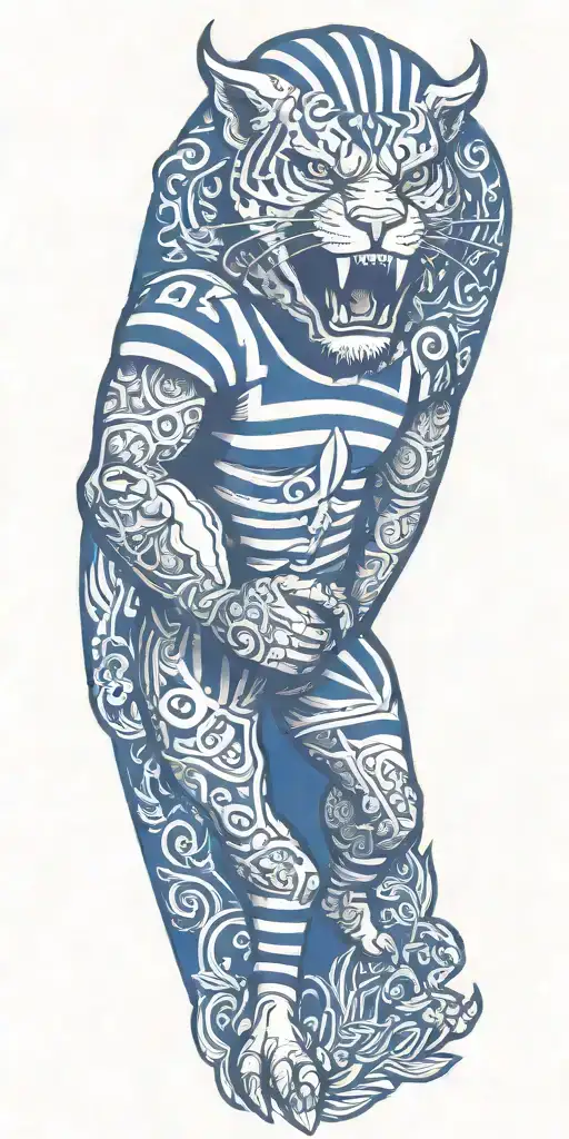 Geelong football club  tattoo design idea