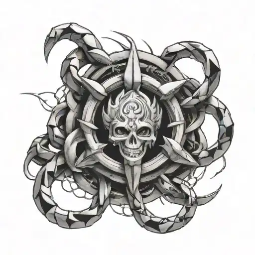 Kurapika Chain tattoo design idea