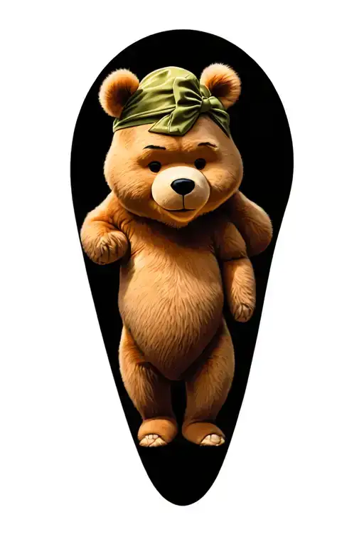 pooh bear leg sleeve tattoo tattoo design idea