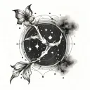 Pisces, Virgo, Gemini. virgo constellation tattoo design idea