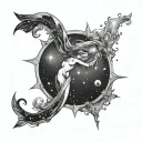 Pisces, Virgo, Gemini. virgo constellation tattoo design idea