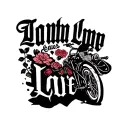 deceased love one. motorcycle. motto simple words tattoo design idea