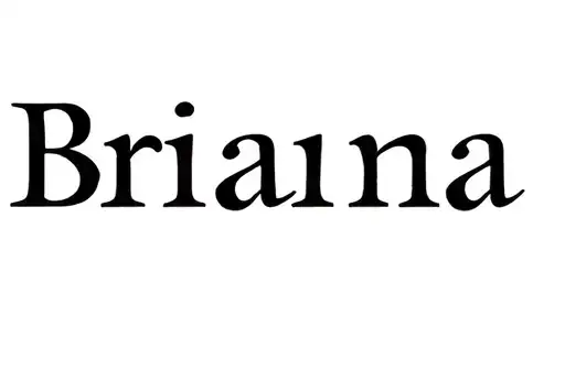 "Brianna" tattoo design idea
