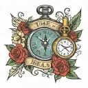 time heals all wounds tattoo design idea