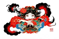 Rod tattoo design idea