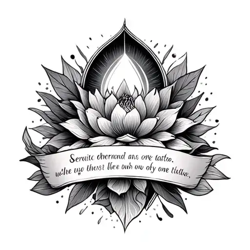 Serenity Prayer tattoo design idea
