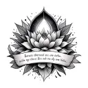 Serenity Prayer tattoo design idea
