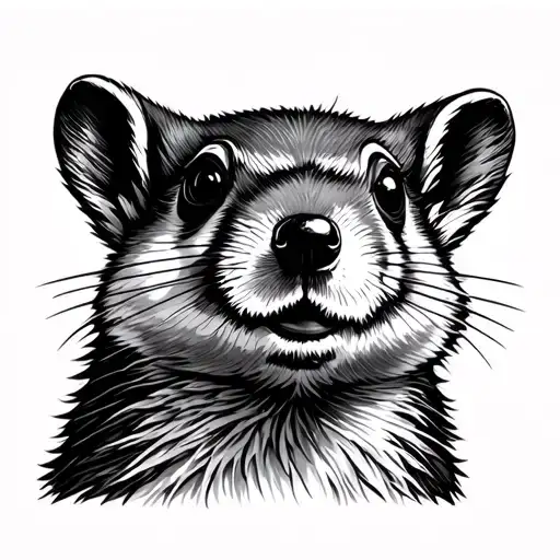 marmot tattoo design idea