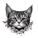 Child Name tattoo design idea