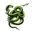 Medusa and hydra snake tattoo design idea