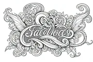 Script tattoo design idea