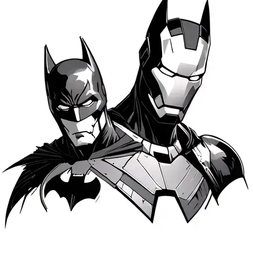 ironman arc reactor,batman and moonknight tattoo design idea