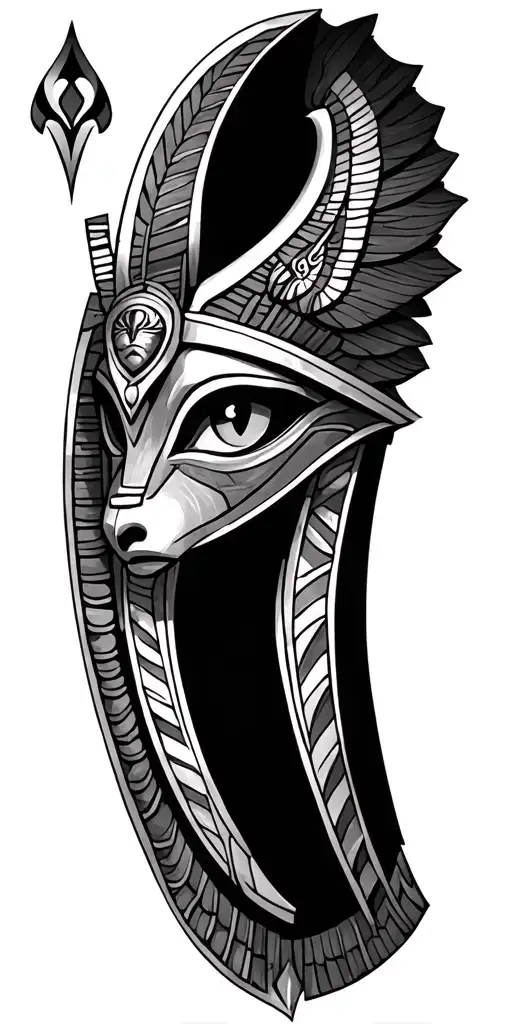Osiris Anubis Scarab Ankh Oeil Horus tattoo design idea