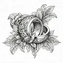 Mens Wedding Ring tattoo design idea