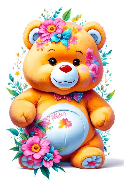 care bear tattoo design idea