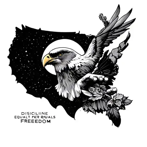 Discipline Equals Freedom tattoo design idea