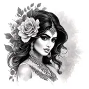 Rekha tattoo design idea