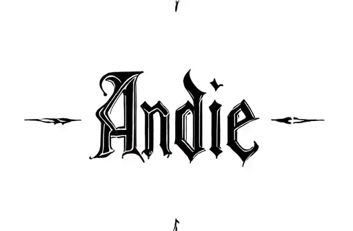 "Andie" tattoo design idea
