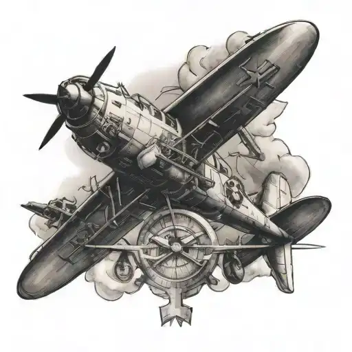 aviation themed tattoo tattoo design idea