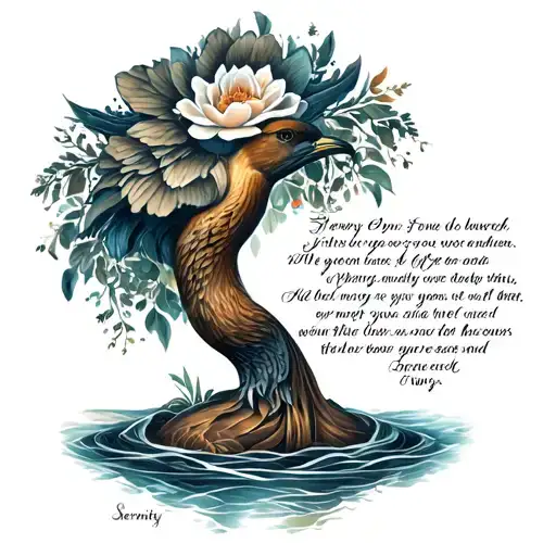 Serenity Prayer tattoo design idea