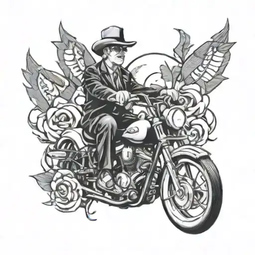 dollars city lowrider graffiti style mural tattoo design idea