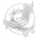 AIR SIGN WITH LOVE tattoo design idea