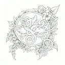 AIR SIGN WITH LOVE tattoo design idea