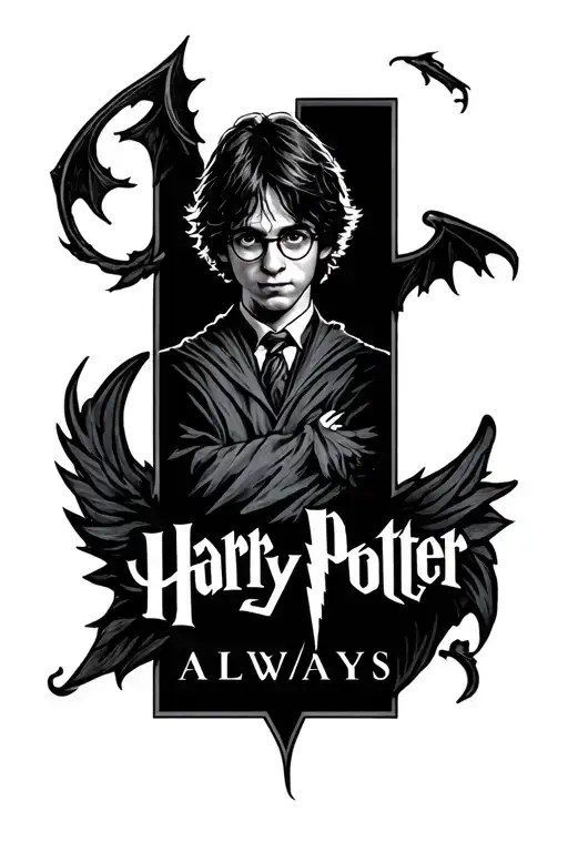 Harry potter always tattoo design idea